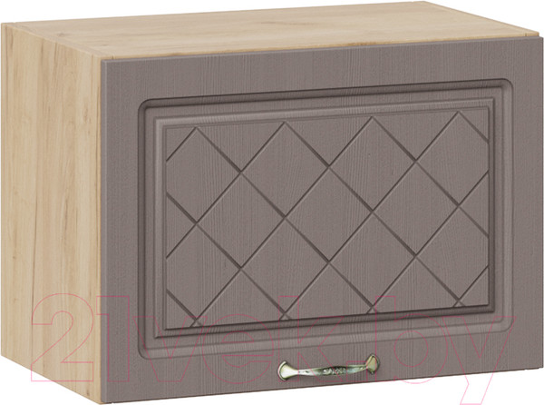 Изображение товара Шкаф навесной для кухни ТриЯ Бьянка 1В5Г (дуб крафт золотой/дуб серый)