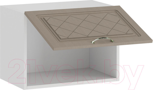 Изображение товара Шкаф навесной для кухни ТриЯ Бьянка 1В5Г (белый/дуб кофе)