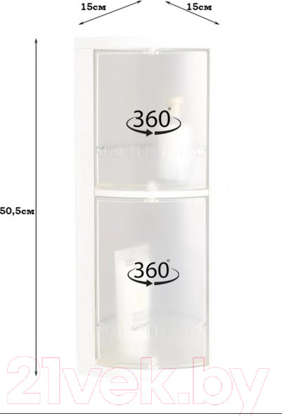 Изображение товара Шкаф для ванной Primanova M-S03-16 (прозрачно-натуральный)