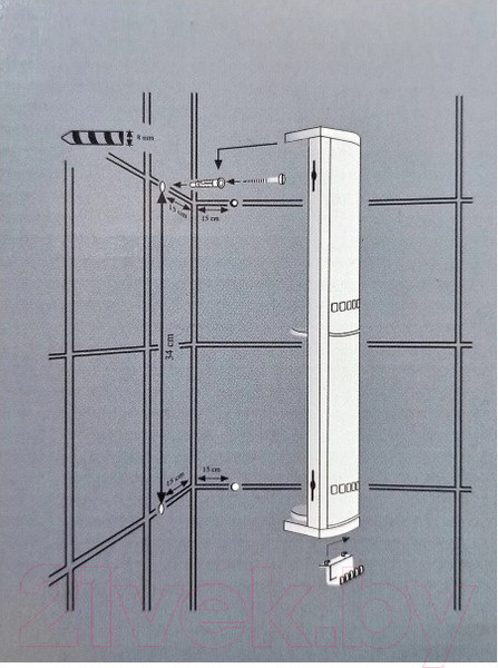 Изображение товара Шкаф для ванной Primanova M-S03-16 (прозрачно-натуральный)