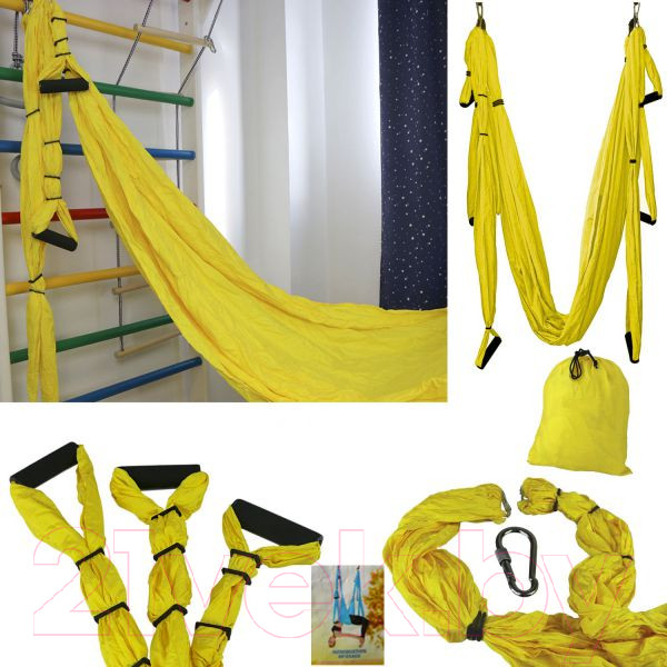 Изображение товара Гамак для йоги Kampfer Yoga Sky (желтый)