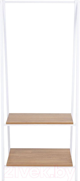 Изображение товара Стойка для одежды AksHome Capella (белый/коричневый)