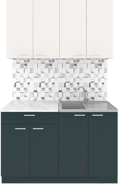 Изображение товара Кухонный гарнитур Агута Альфа 1.2 (бензин/сатин/этория)