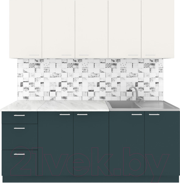 Изображение товара Кухонный гарнитур Агута Альфа 2.0 (бензин/сатин/этория)