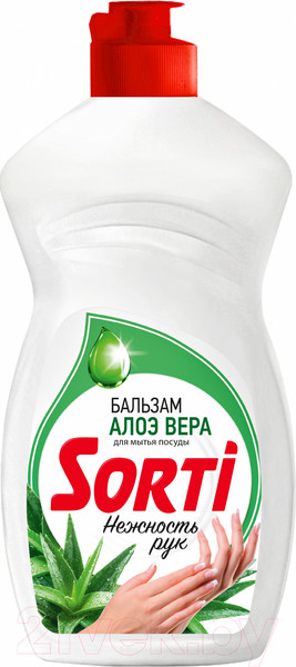 Изображение товара Средство для мытья посуды Sorti Бальзам с Алоэ Вера (450мл)