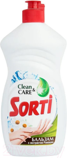 Изображение товара Средство для мытья посуды Sorti Бальзам с экстрактом Ромашки (450г)