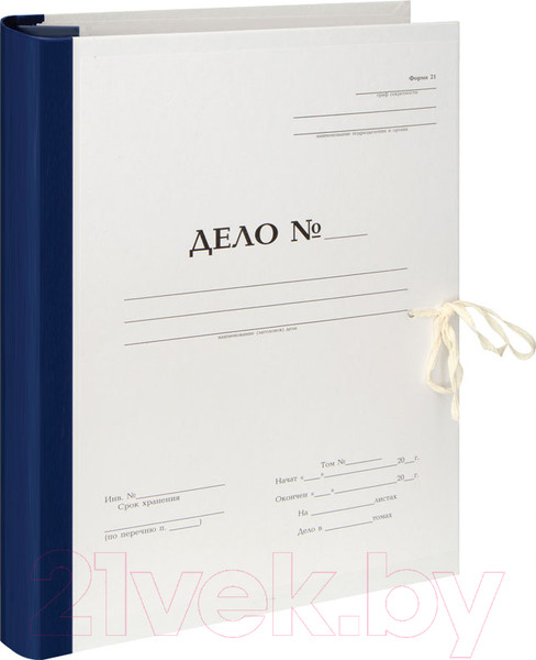 Изображение товара Папка картонная OfficeSpace Дело № / 255996 (синий)