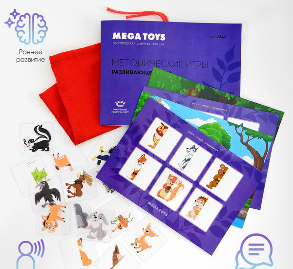 Изображение товара Развивающая игра Mega Toys Лесные животные / 17245