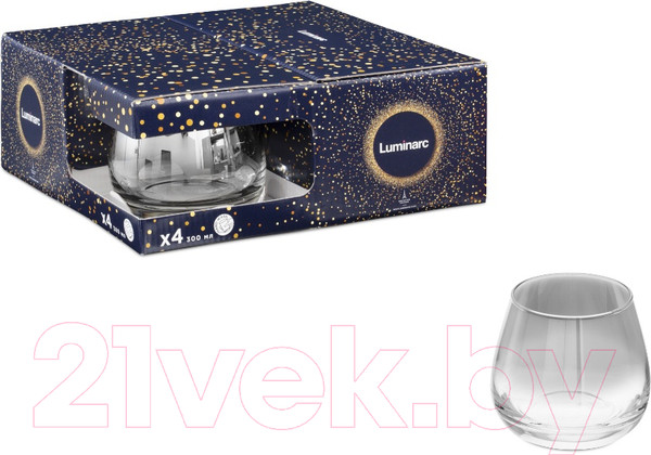 Изображение товара Набор стаканов Luminarc Серебряная Дымка 10O0096 (4шт)