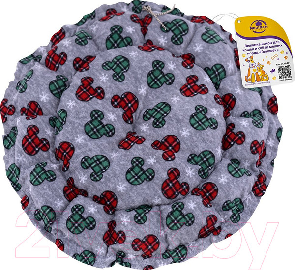 Изображение товара Лежанка для животных Мультидом Горошек / VL40-201