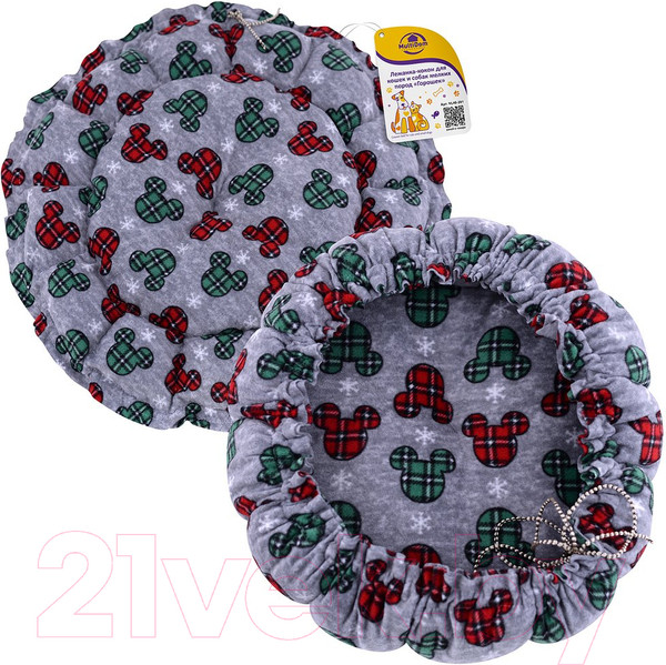 Изображение товара Лежанка для животных Мультидом Горошек / VL40-201