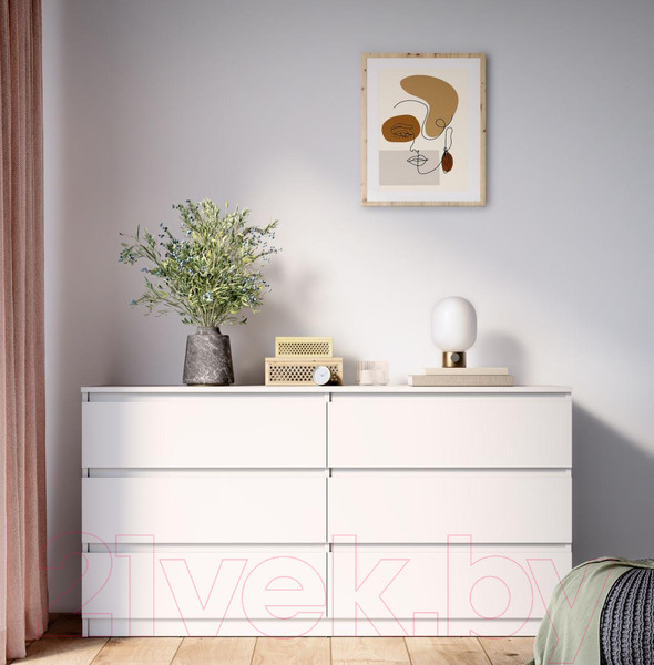 Изображение товара Комод MySTAR Сноули ИВ-121.09 (белый)