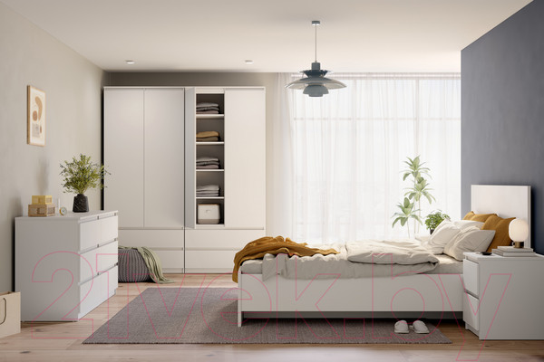 Изображение товара Комод MySTAR Сноули ИВ-121.09 (белый)