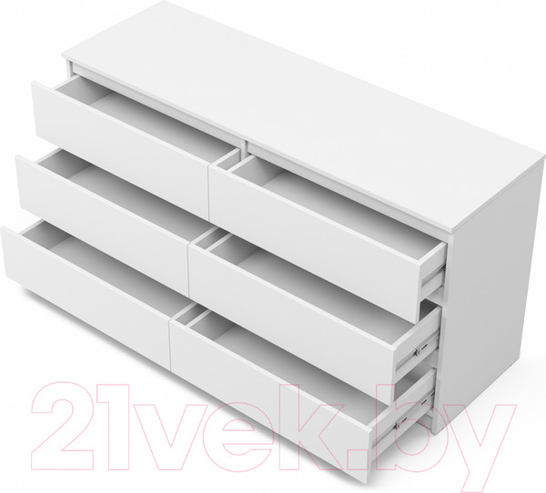 Изображение товара Комод MySTAR Сноули ИВ-121.09 (белый)