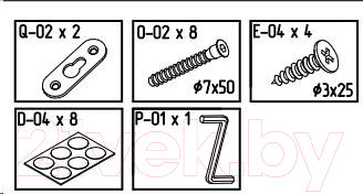 Изображение товара Полка-ячейка MySTAR Сноули ИВ-121.08 (белый)