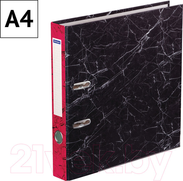 Изображение товара Папка-регистратор OfficeSpace 274410 (черный мрамор)