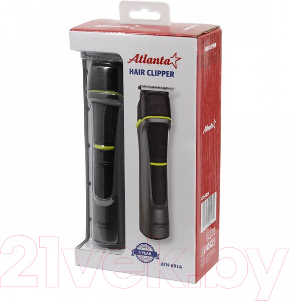 Изображение товара Машинка для стрижки волос Atlanta ATH-6914 (серый)