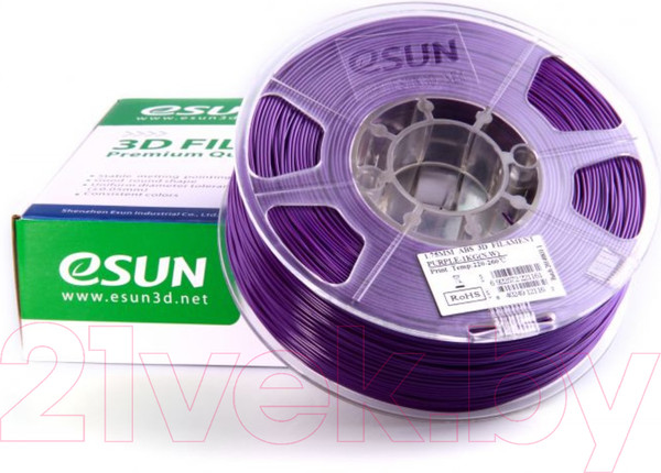 Изображение товара Пластик для 3D-печати eSUN ABS / т0025322 (1.75мм, 1кг, фиолетовый)