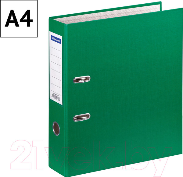 Изображение товара Папка-регистратор OfficeSpace AFbv70-2-730/162577 (зеленый)