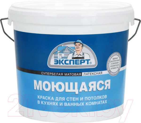 Изображение товара Краска Эксперт Моющаяся (7кг, супербелый)