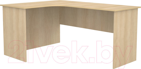Изображение товара Письменный стол МДК СПУ-П угловой 1600x1200x755 (правый, дуб млечный)