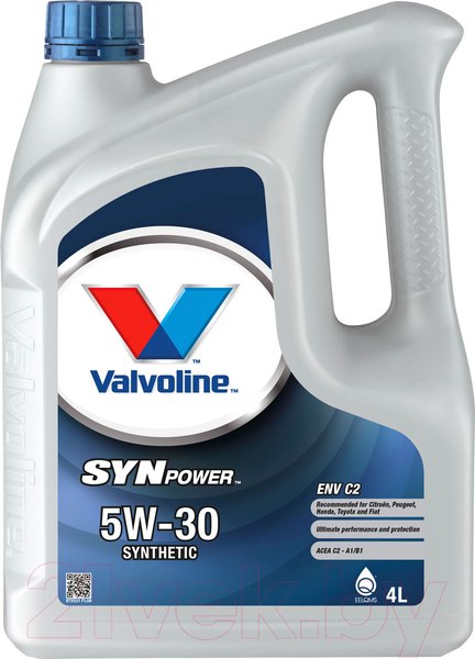 Изображение товара Моторное масло Valvoline SynPower ENV C2 5W30 / 872521 (4л)