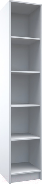 Изображение товара Стеллаж МДК СЛУ1 узкий открытый 390x370x2000 (белый)