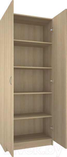 Изображение товара Стеллаж МДК СЛШ2 широкий закрытый 780x386x2000 (дуб млечный)