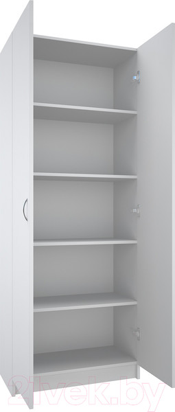 Изображение товара Стеллаж МДК СЛШ2 широкий закрытый 780x386x2000 (белый)