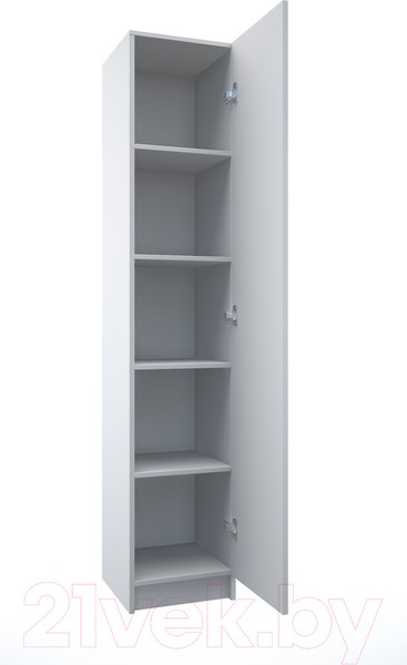 Изображение товара Стеллаж МДК СЛУ2 узкий закрытый 390x386x2000 (белый)
