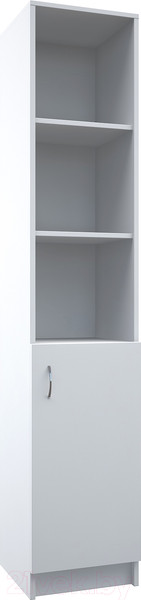 Изображение товара Стеллаж МДК СЛУ3 узкий закрытый 390x386x2000 (белый)