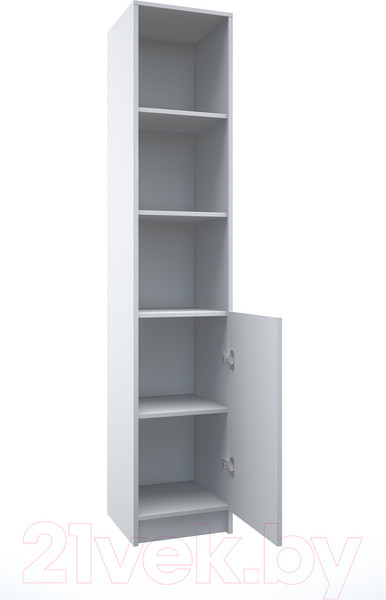 Изображение товара Стеллаж МДК СЛУ3 узкий закрытый 390x386x2000 (белый)