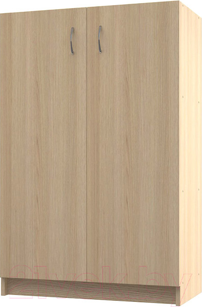 Изображение товара Стеллаж МДК СЛН2 широкий закрытый низкий 780x386x1200 (дуб млечный)