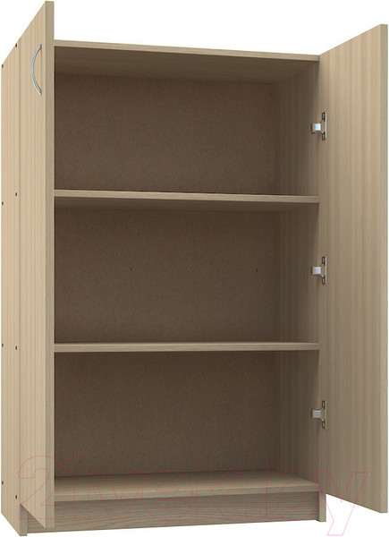 Изображение товара Стеллаж МДК СЛН2 широкий закрытый низкий 780x386x1200 (дуб млечный)