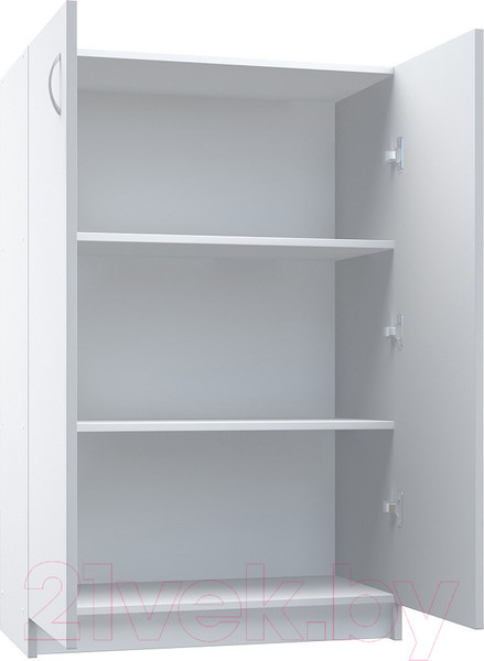 Изображение товара Стеллаж МДК СЛН2 широкий закрытый низкий 780x386x1200 (белый)