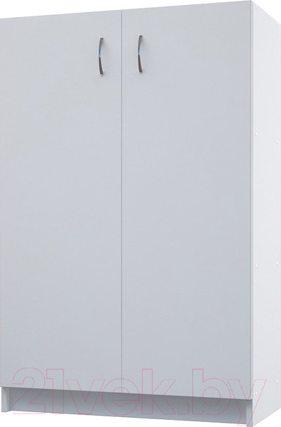 Изображение товара Стеллаж МДК СЛН2 широкий закрытый низкий 780x386x1200 (белый)