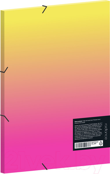 Изображение товара Папка для бумаг Berlingo Radiance / FB5_A5001 (желтый/розовый)
