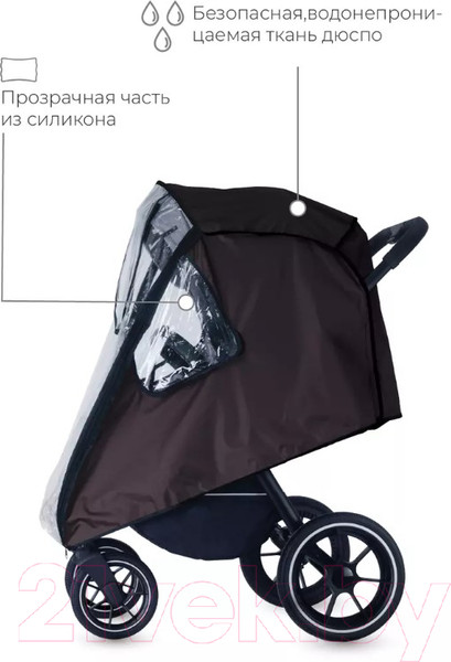 Изображение товара Дождевик для коляски Rant 01.27/8 (коричневый)