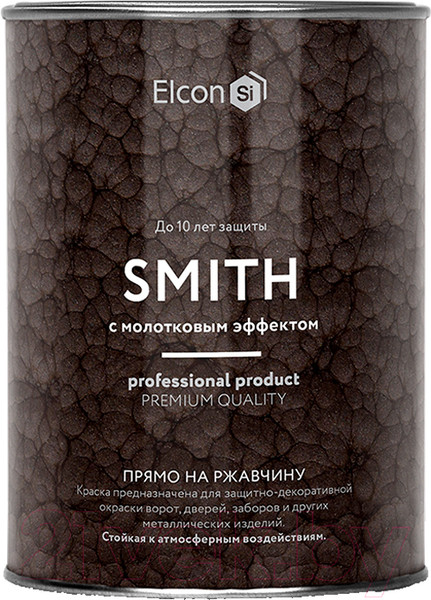 Изображение товара Краска Elcon Smith с молотковым эффектом (800г, синий)
