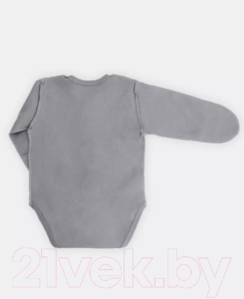 Изображение товара Боди для малышей Rant Hugs And Kisses / 6772-62 (Arctic Grey, р.62)