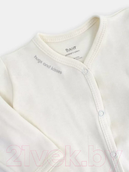 Изображение товара Комбинезон для малышей Rant Hugs And Kisses / 1172/4-74 (Vanilla Beige, р.74)