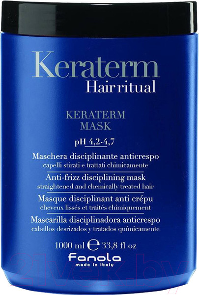Изображение товара Маска для волос Fanola Keraterm Hair Ritual для выпрямлен. и химически поврежден. волос (1л)