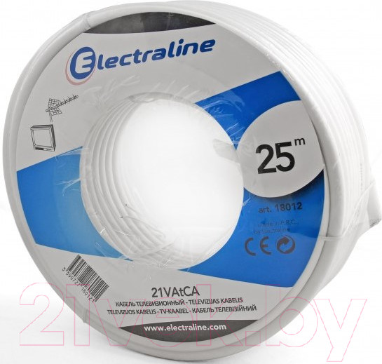 Изображение товара Кабель Electraline 18012 (25м, белый)
