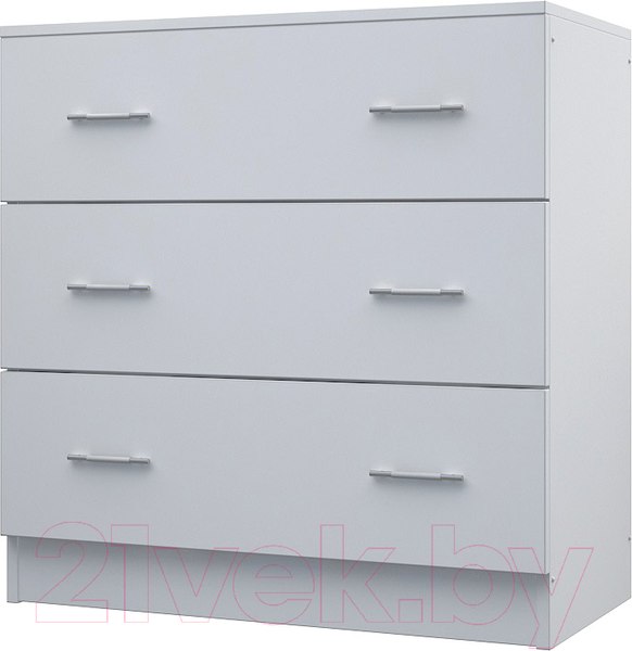 Изображение товара Комод МДК КМ1 с 3 ящиками 820x800x418 (белый)