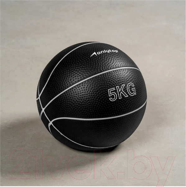 Изображение товара Медицинбол Onlytop 2763599 (5кг, черный)