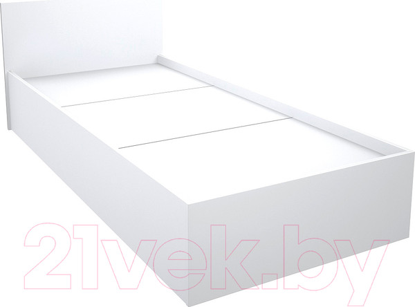 Изображение товара Односпальная кровать МДК КР9 80x200/700x952x2032 (белый)