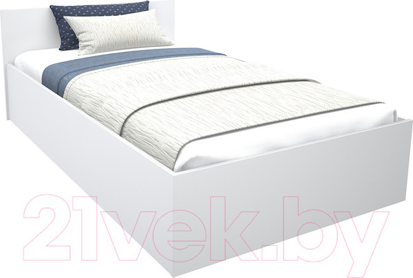 Изображение товара Полуторная кровать МДК КР11 120x200/700x1252x2032 (белый)