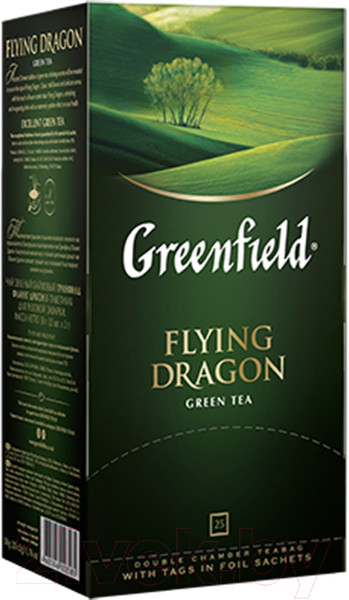 Изображение товара Чай пакетированный GREENFIELD Flying Dragon зеленый (25пак)
