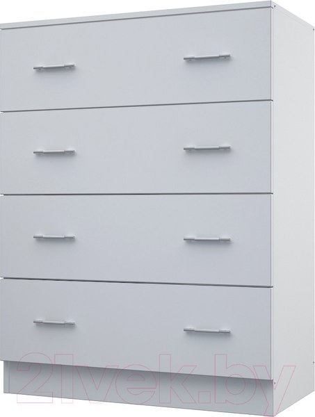 Изображение товара Комод МДК КМ2 с 4 ящиками 1050x800x418 (белый)