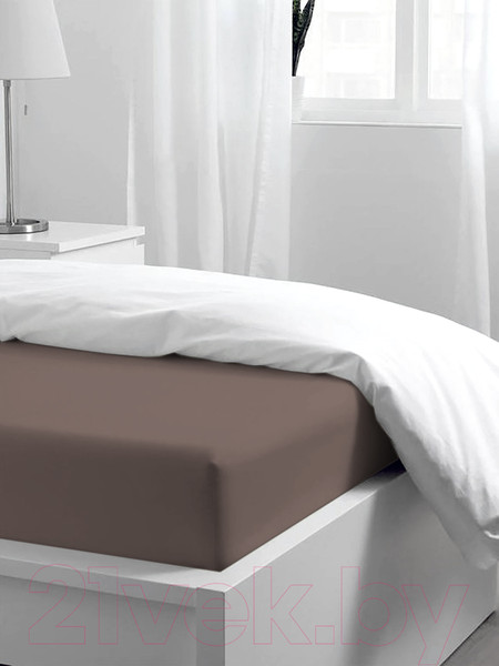 Изображение товара Простыня Uniqcute На резинке Mocca 160x200x25 / 232770